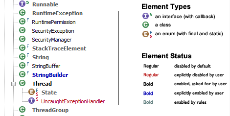 A screenshot of the navigation pane's tree view