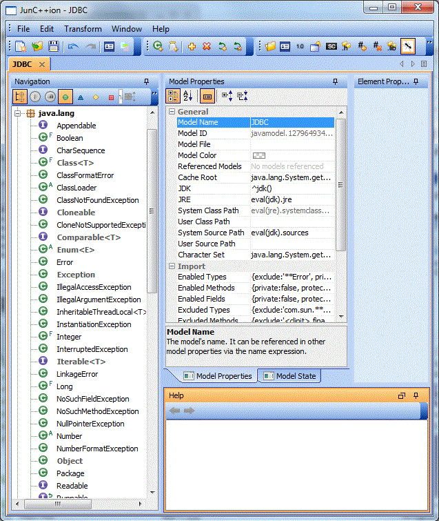 The GUI after import