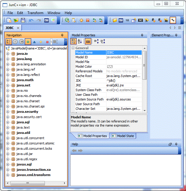 The GUI after import